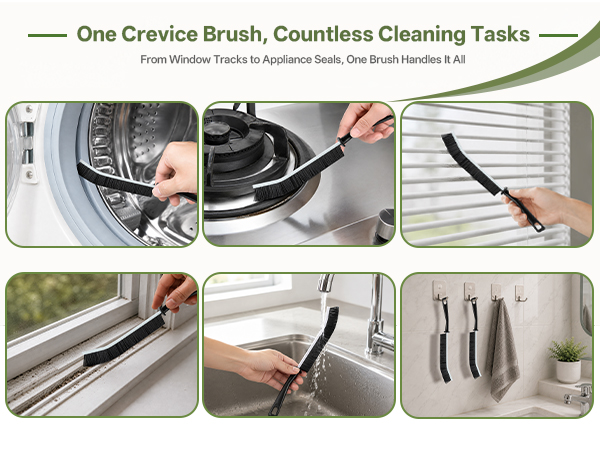 One Crevice Brush, Countless Cleaning Tasks