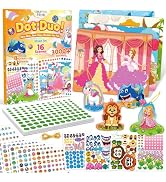 Dot Art Kit for Kids with Small Dot Decorated Cards, No Mess Sticker for Toddlers 3-6, Craft Kits...