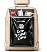 Noaman 50PCS 1 Pack Car Trash Bags, 2.5 Gal Disposable Garbage Bags for Car, SUV, Truck and RV, L...