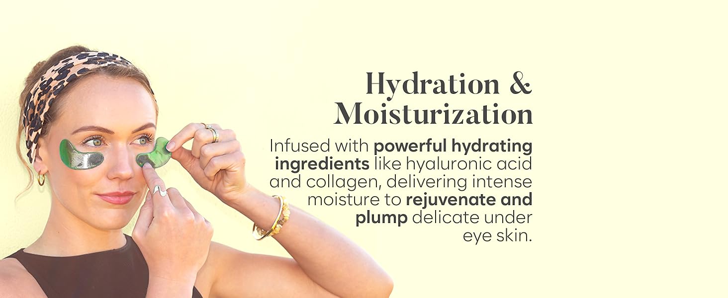 under eye patch hyaluronic retinol gold niacinamide bright wrinkle green tea collagen rose hydration