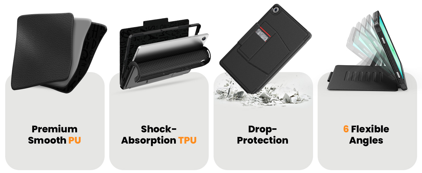 Case for Samsung Galaxy Tab A9+ Plus 11'', Auto Sleep/Wake Case with Magnetic Multi-Angles Stand