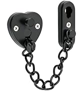 Alise Door Chain Lock,Stainless Steel Chain Lock,Heart-Shaped Design Press-to-Unlock, Adjustable ...