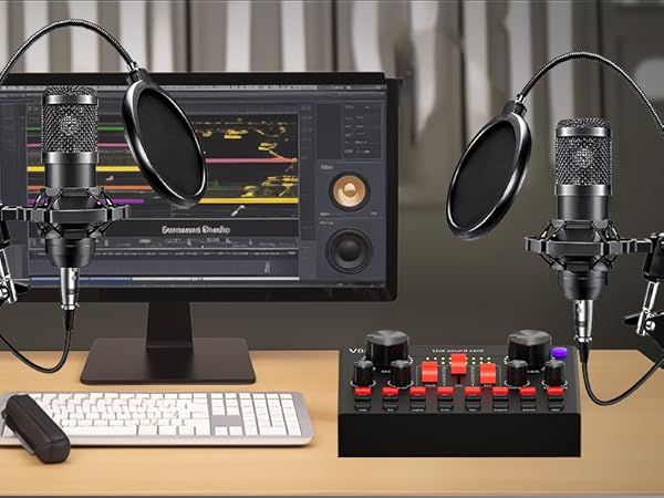 Podcast Equipment Bundle for 2, Podcast Equipment Bundle, Audio Interface, podcast equipment