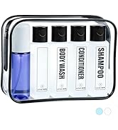 GearTrust Leakproof Travel Bottles for Toiletries TSA Approved Travel Shampoo Bottles, 3.4oz Refi...