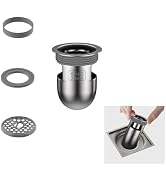 QruiLanTu Odor Proof Floor Drain Core,Shower Floor Drain Backflow Preventer,U-Shape 304Stainless ...