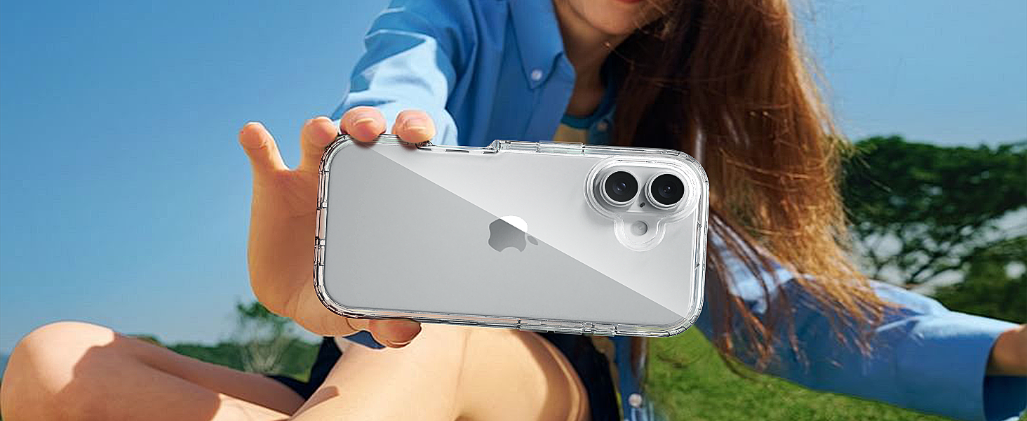 IDweel Hybrid 2 in 1 Durable Crystal Clear Case
