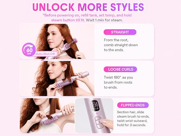 sheglam steam hair straightener