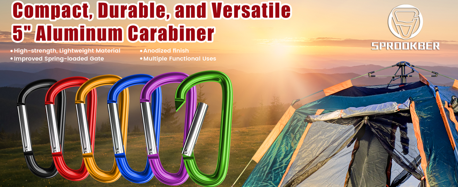 5 inch aluminum carabiner