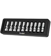 Renekton 3/8 Inch Drive Universal Joint Socket Set, Swivel Socket Set, Metric Flex Socket Set, 12...