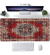 Desk Mat,Boho Carpet Style Large Gaming Mouse Pad for Desk XXL,Bohemian Rug Desk Pad,Extended Big...
