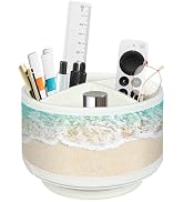 TV Remote Control Holder for Table, 360 Swivel Pen Holder for Desk Organizers and Accessories, Ni...