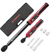 SUERCUP 3/8" 1/2" Digital Torque Wrench, 0.66-44.29Ft.Lb & 3.8-250.8Ft.Lb | ±1% Accuracy, 0.9-60N...