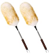 Mehellofeather Removable Sponge Telescopic Handle Wool Duster Expansion range approximately 24.8-...