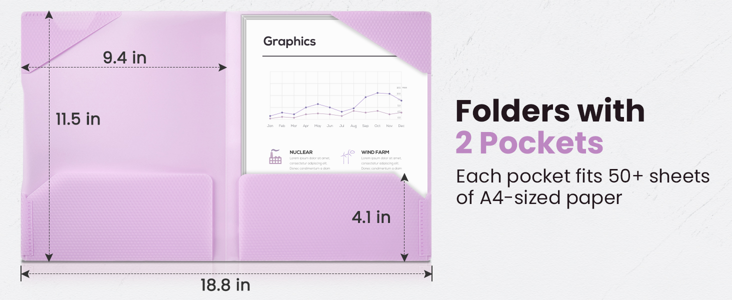 Folders with 2 Pockets