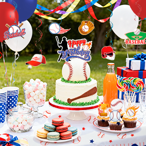 baseball themed party decorations