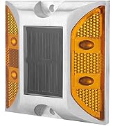 2-Sided Reflector Road Pavement Marker, Road Reflector Aluminum Reflector with LED, Emergency Ref...