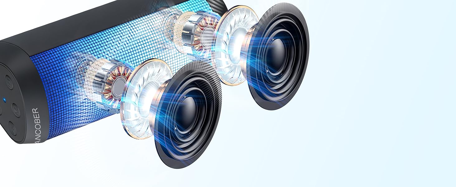 15W Powerful stereo loud sound