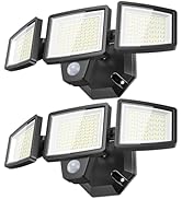PURICH LED Security Lights Motion Sensor Outdoor Lights, 5000K Daylight, IP65 Waterproof, Dusk to...