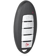 Keyless Entry Remote Key Fob, Alliskeys 5 Button Car Proximity Smart Key Fit for Nissan Murano Pa...