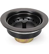 KONE 3-1/2 Inch Kitchen Sink Drain ORB Assembly with Strainer Basket/Stopper, All Stainless Steel...