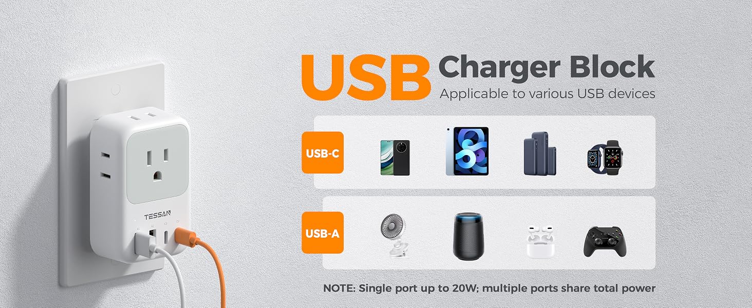USB wall charger