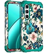 Hekodonk for Galaxy S25 FE Case,Three Layer Heavy Duty Shockproof Protection Hard Plastic+Soft Si...