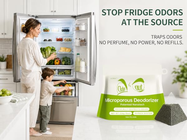 Considered Design. Lasting Freshness: A Fridge Deodorizer for Family Kitchens.