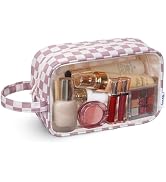 Narwey Clear Toiletry Bags for Traveling Women Men, Clear Travel Bags for Toiletries Makeup Bag C...