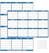 2025-2026 Wall Calendar 24" x 36" Dry Erase Calendar for Wall from July 2025 to June 2026 12 Mont...