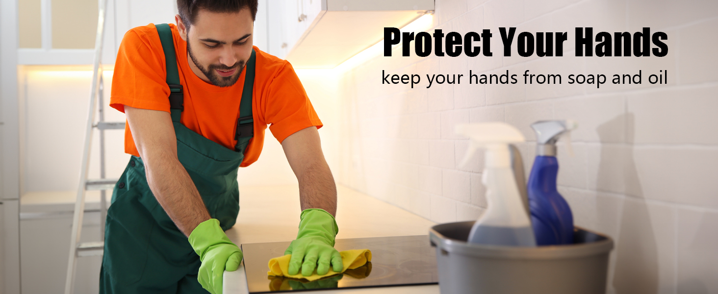 rubber gloves