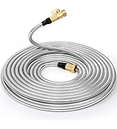 TOOLCY Garden Hose 50FT x 1/2inch, 304 Stainless Steel Garden Hoses, Heavy Duty Metal Water Hoses...