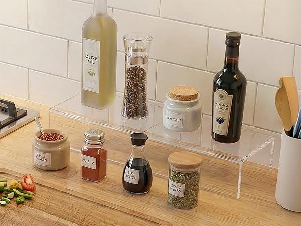 Display Risers for Spice Jars