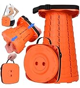 Fishboy Upgraded Square Collapsible Stool for Adults,Portable Retractable Folding Telescoping Fol...