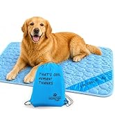 INSPECTOR TAIL Dog Cooling Mat, Indoor & Outdoor, Large Self Cooling Pad | No Freeze Needed, Brea...
