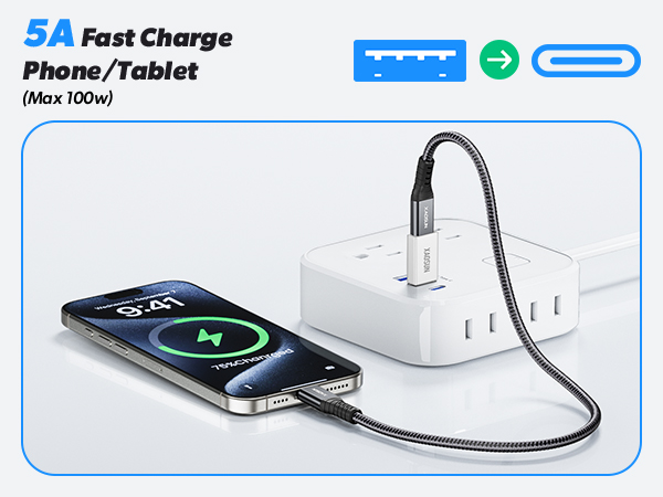 XAOSUN 10Gbps USB to USB C Adapter