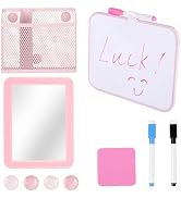 Fippy Pink Locker Accessories Kit, Locker Decorations for Girls, Aesthetic Decor Kit Includes Mag...