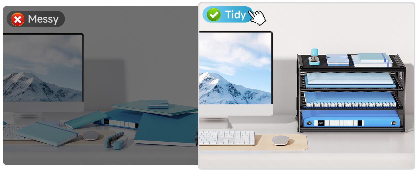 desk paper organizer