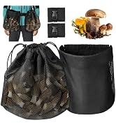 ProtectHobby 2-Pack Large Mushroom Foraging Bag, Folding Mesh Pouch Berry Pickers, Outdoor Multip...