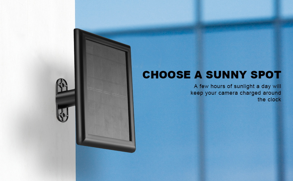 Solar Panel - Compatible with Reolink Argus Pro