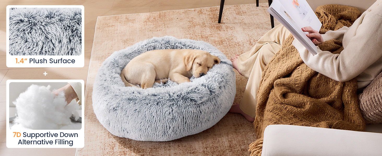 round dog bed