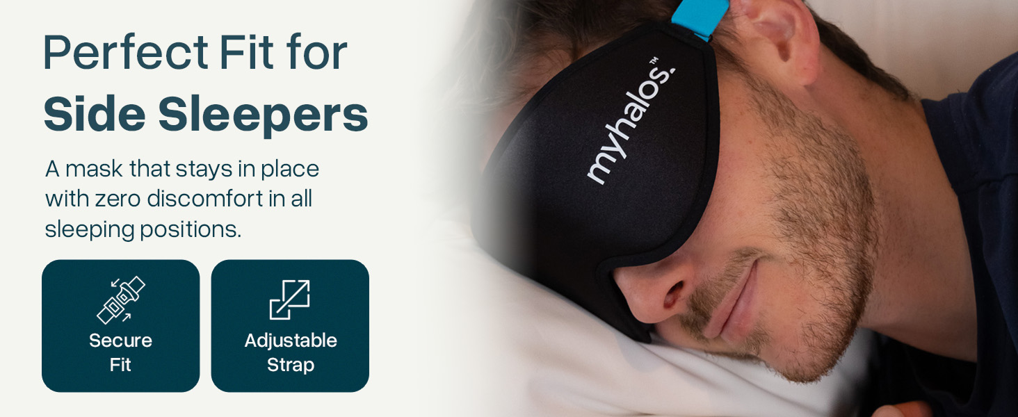 3D Sleeping Eye Mask for Zero Eye Pressure Blackout Cover Men Women