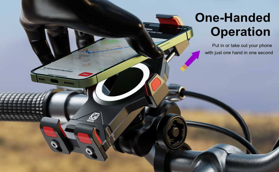 One-Push Automatically Lock & Quick Release