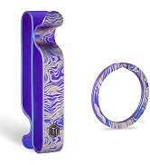 KeyUnity KM00 Titanium Belt Loop Keychain Clip Double Side Quick Release Key Holder with Detachab...