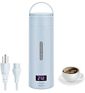 Travel Electric Kettle, ShineMe Portable Mini Electric Kettle with Temperature Control and LCD Di...