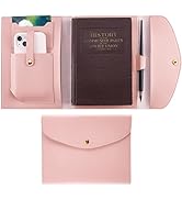 CRASPIRE A5 Leather Notebooks Cover for Pink PU Journal Planner Travelers Notebook with Card Slot...