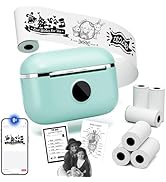 Mini Sticker Maker - Printpods Mini Printer with 6 Rolls Tape, Print Pod Bluetooth Sticker Maker ...