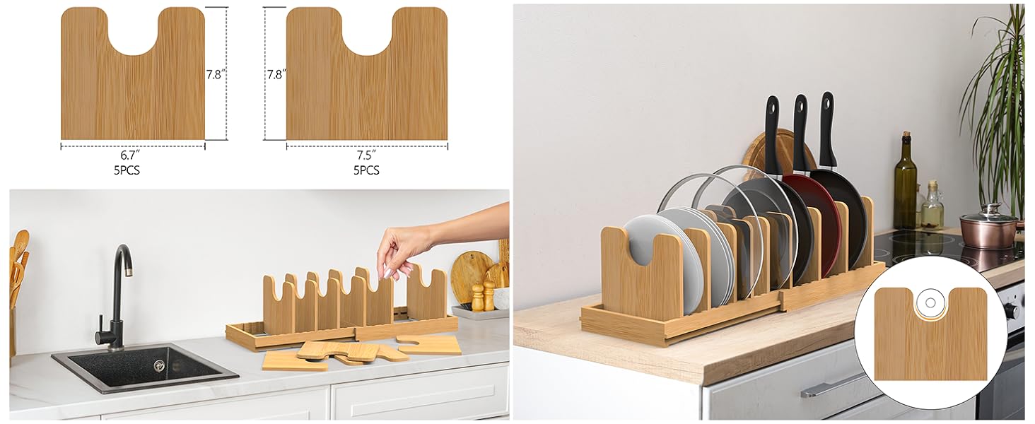 pot organizer pan lid organizer sheet pan organizer