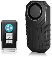 Cruxer 113dB Bike Alarm with 164FT Wireless Remote, Anti-Theft Alarm System | 3 Ringtone & 3 Volu...