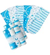 MOONLIGHT20015 Baby Swaddle Blanket 0-3 Months, Pack of 6-100% Cotton, Easy-Change Wrap for Newbo...