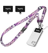 Icycay Phone Lanyard Crossbody, Cell Phone Lanyard for Around The Neck Adjustable Phone Strap, Cu...